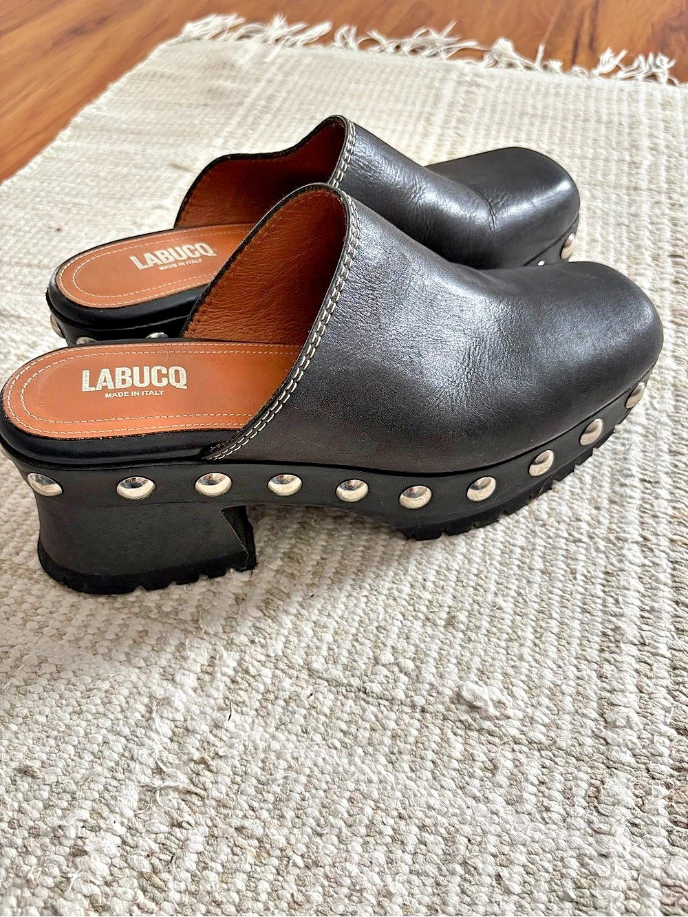 LABUCQ Studded Clog Black – Size 39